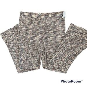BP. SPACE DYED FLARE KNIT PANTS PLUS SZ 1X